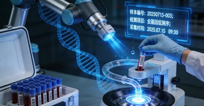 新乐患者进行定期肠镜监测示意图