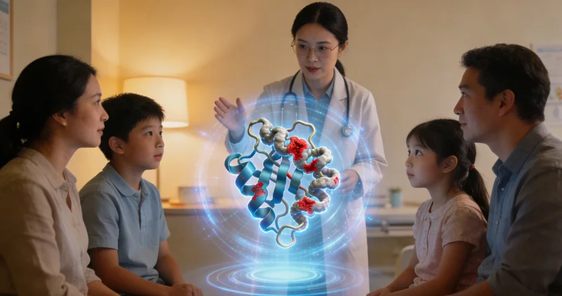 北流市民在遗传咨询门诊与医生进