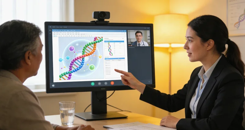 黄骅夫妇进行遗传咨询场景