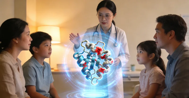 库伦居民在医院进行遗传咨询场景