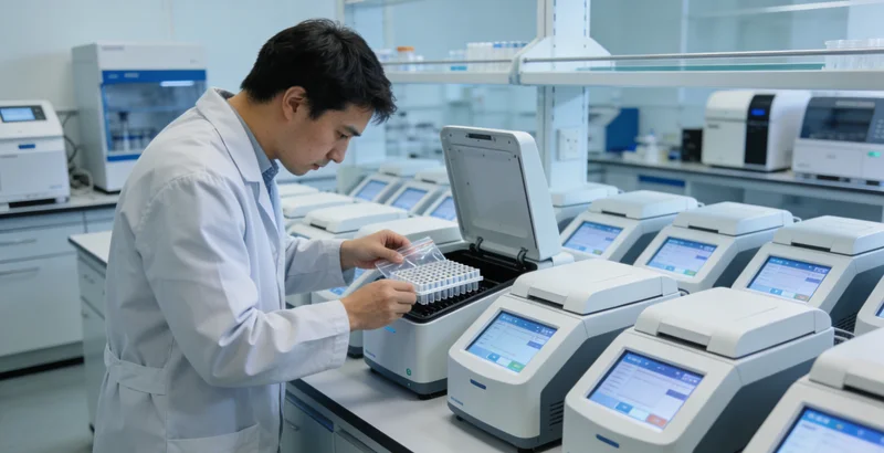 神木儿童进行专业眼底检查示意图