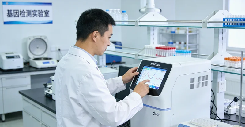 在钦州进行基因检测采样过程