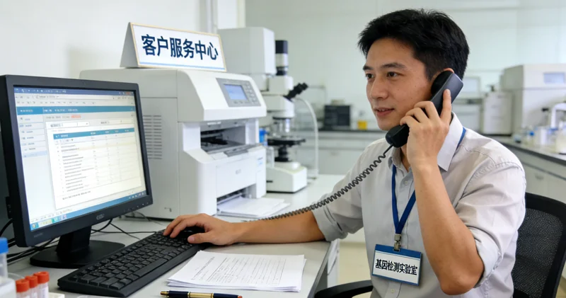 吴忠遗传咨询师与家庭成员进行健