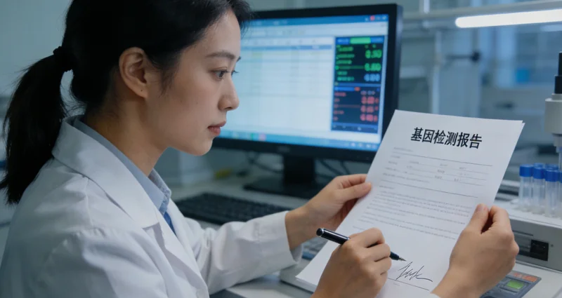鹤山基因检测报告专业解读示意图