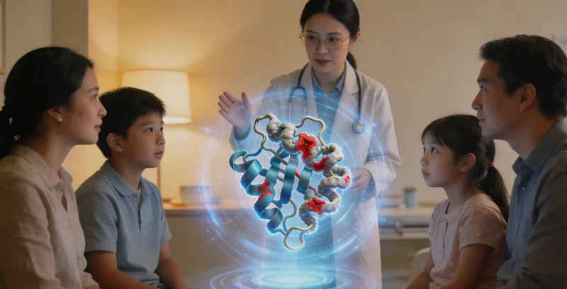 察右中旗居民在医院进行遗传咨询