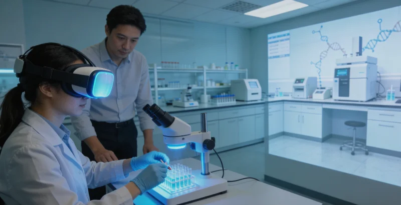 阿荣旗父亲陪伴孩子进行眼部健康