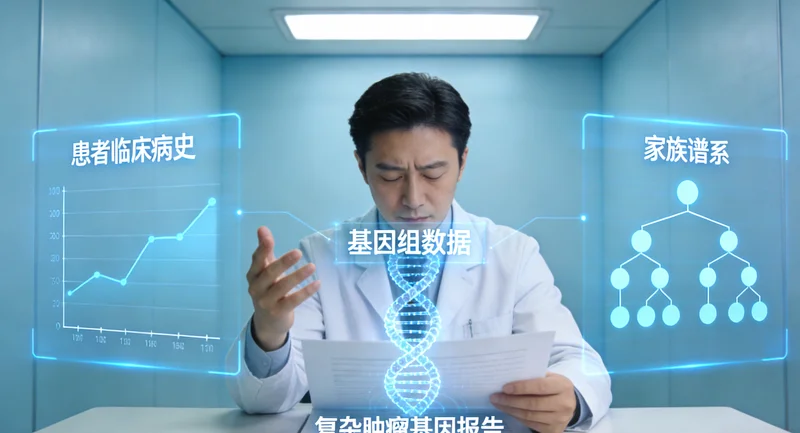 瑞丽家庭进行遗传健康咨询场景