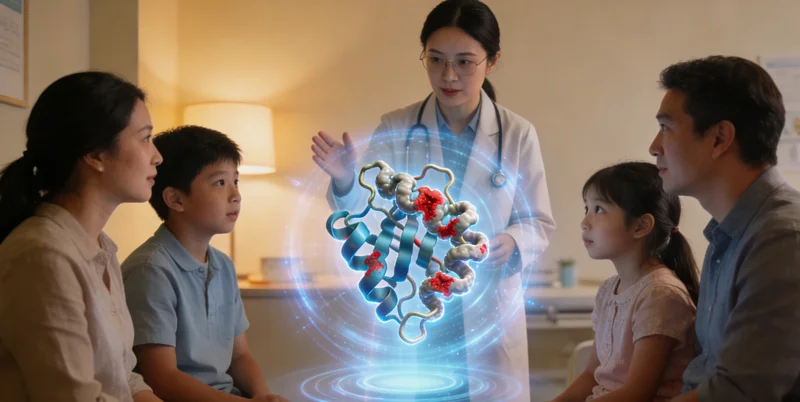 丹阳患者在医院诊室与遗传咨询医