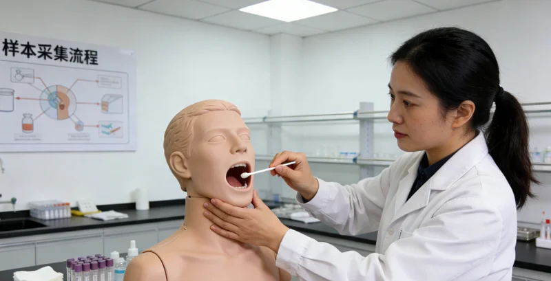 华蓥基因检测采样过程示意图