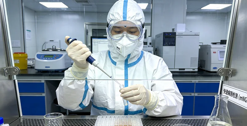 岑溪牧业劳动者得知检测结果后如