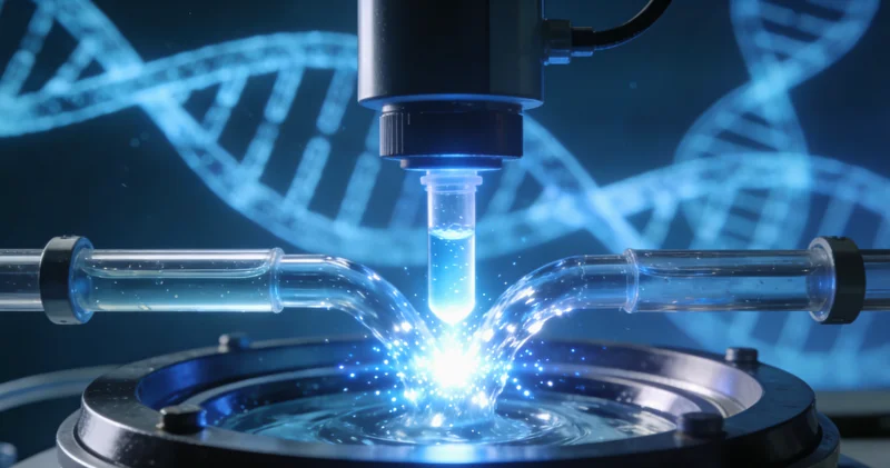 DNA双螺旋结构象征基因科学