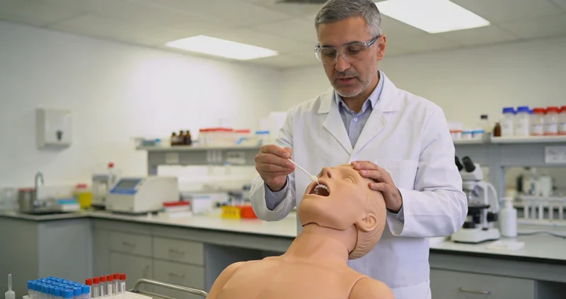 南京市民进行无痛基因检测采样过