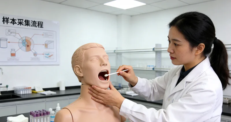卫辉基因检测采样过程示意图