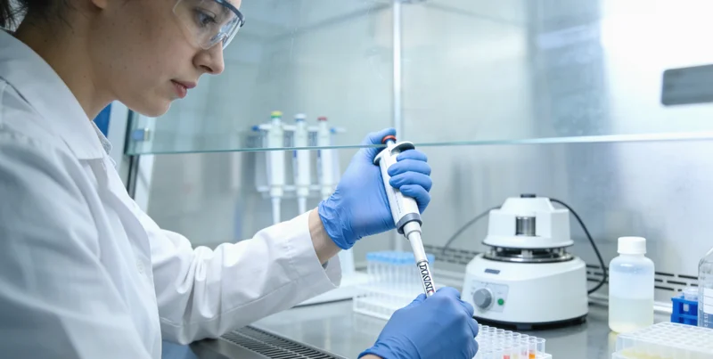 北京实验室内部基因测序仪器工作