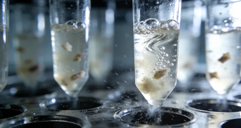 井冈山清晨阳光穿透树林充满希望