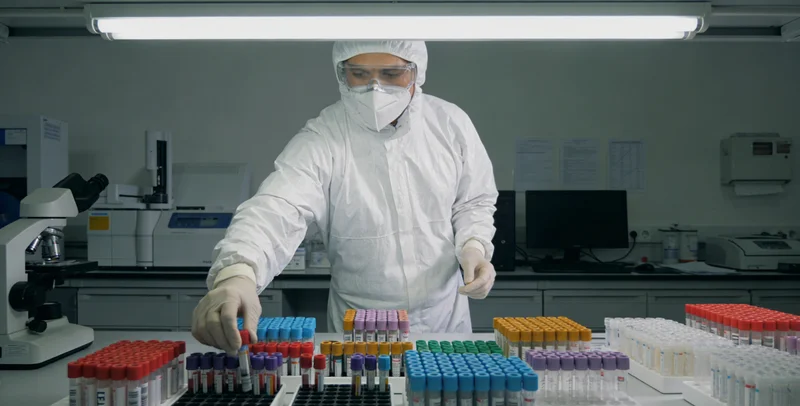 青岛基因检测科普背景图，DNA