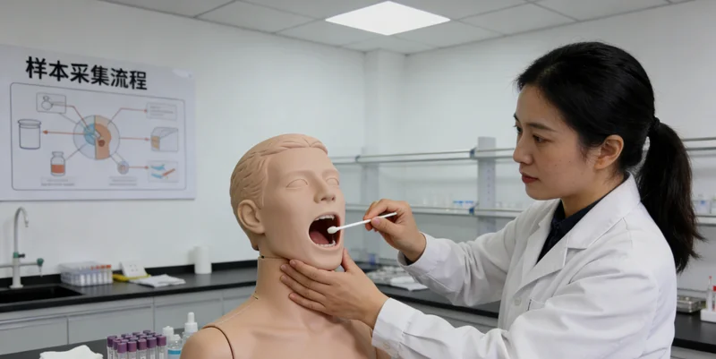 吴川基因检测采样过程示意图