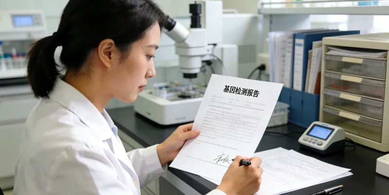 如皋女性查看基因检测报告并与医