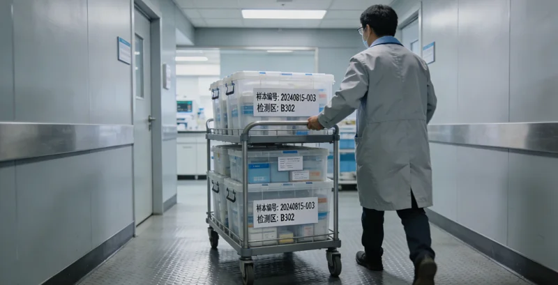 新余林业工作者李女士在林地边思