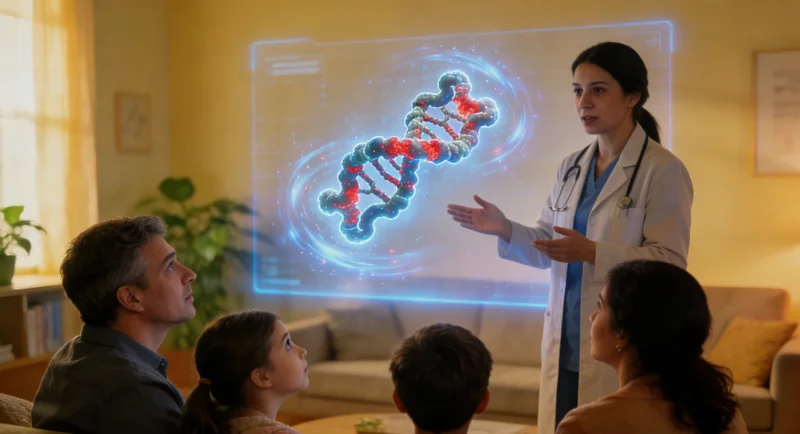 二连浩特遗传咨询师绘制家庭健康