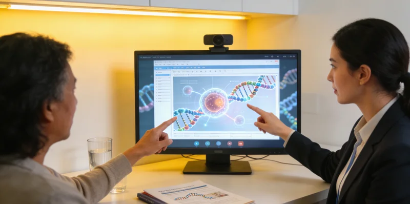 韩城女性进行遗传咨询对话