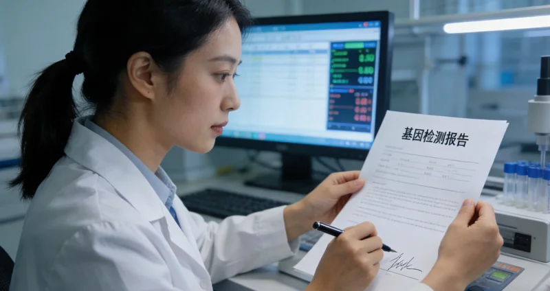 韶关市民在专业机构进行遗传咨询