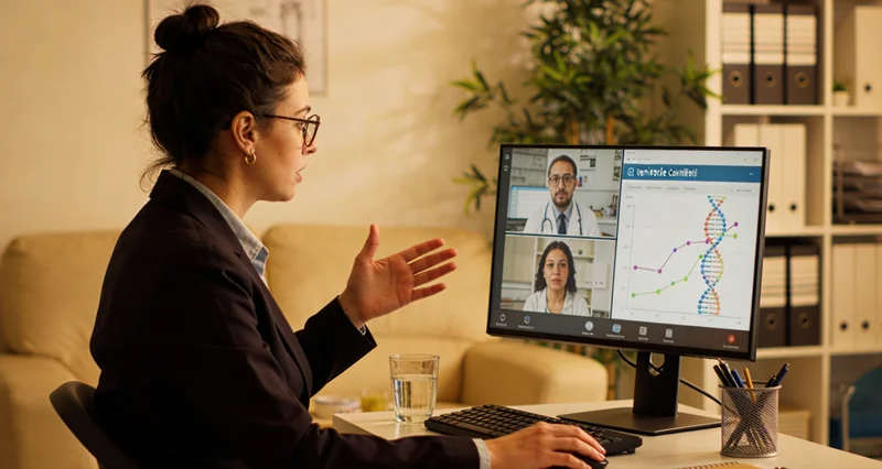 南通市民进行遗传咨询与医生沟通