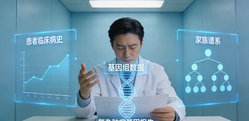 镇江家庭共同查看基因检测报告并