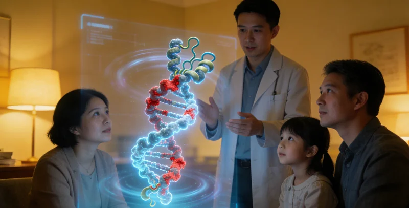 海宁居民与医生进行遗传咨询场景