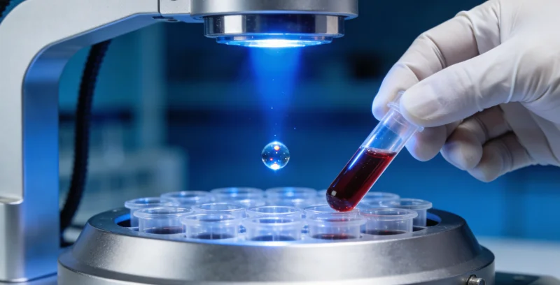 个旧基因检测概念图，双螺旋连接