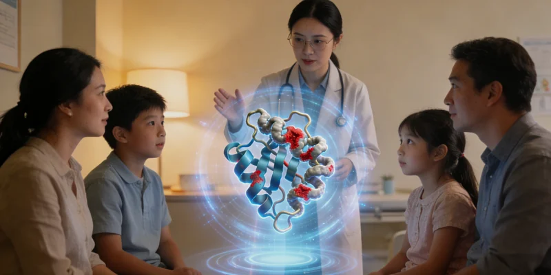 临汾市民在医院进行遗传咨询场景