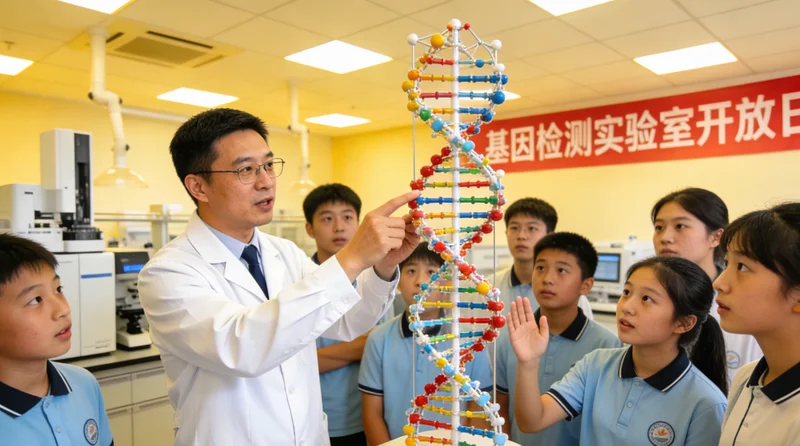 任丘基因检测实验室内部工作场景