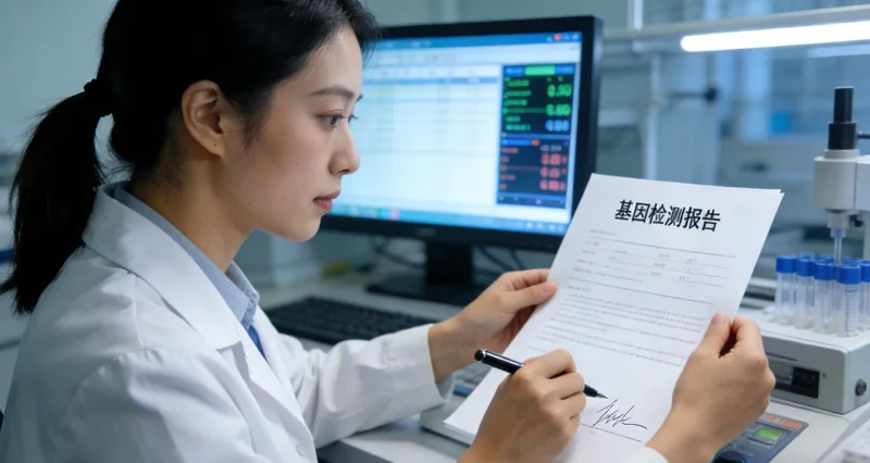 贺州居民查看基因检测报告