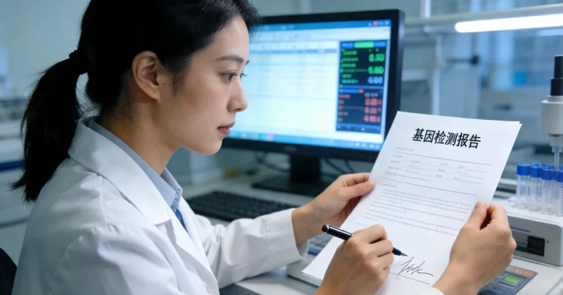 吴忠医生为患者解读基因检测报告