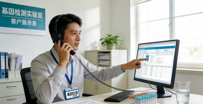 长沙家庭进行遗传健康咨询的场景