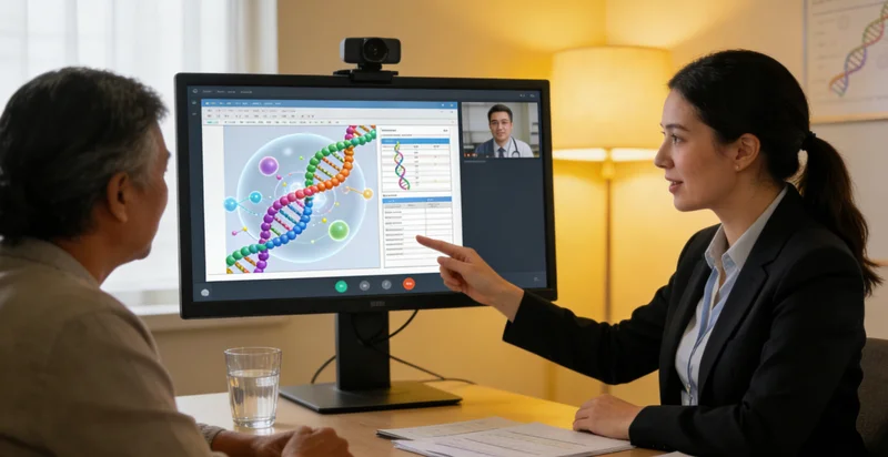 锡盟遗传咨询师在解读基因检测报