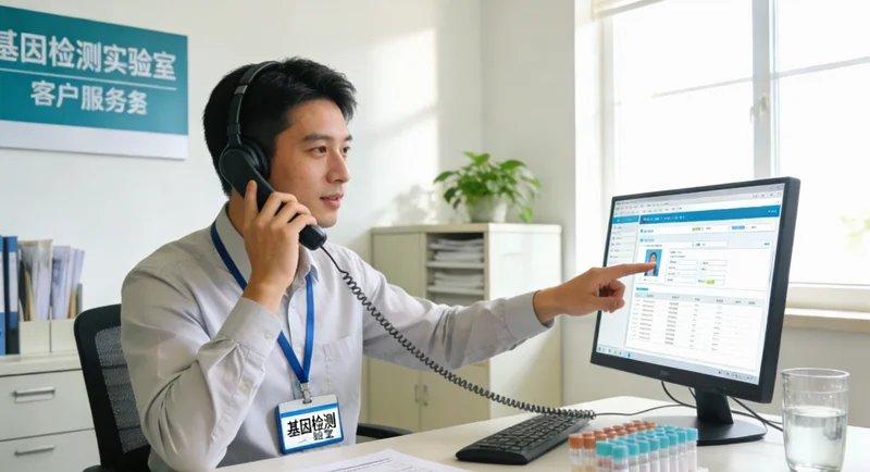 广德医生与患者商讨基因检测报告