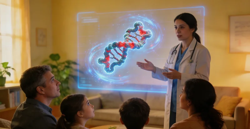 阿荣旗居民与遗传咨询师面对面解