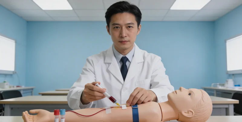 应城护士进行静脉采血用于基因检