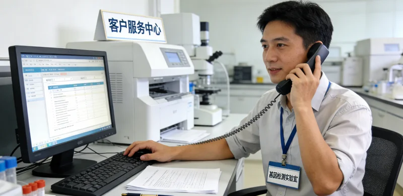 扬中遗传咨询师在办公室与女士耐