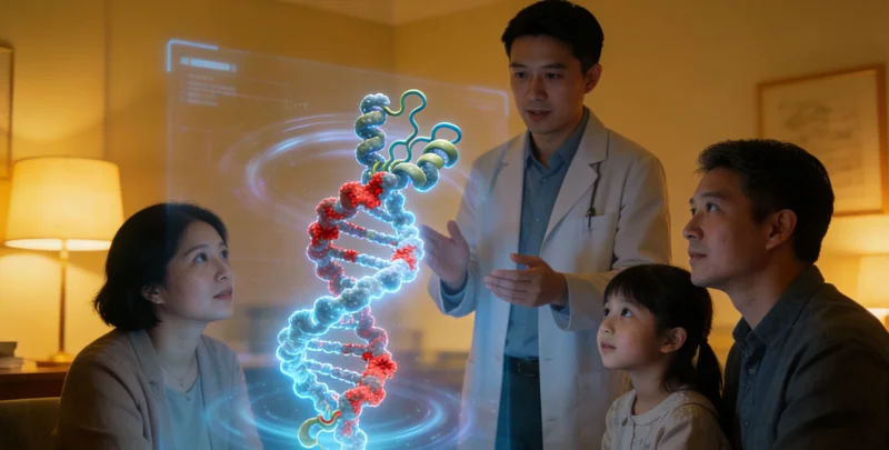 沙河专业基因检测中心医生进行遗