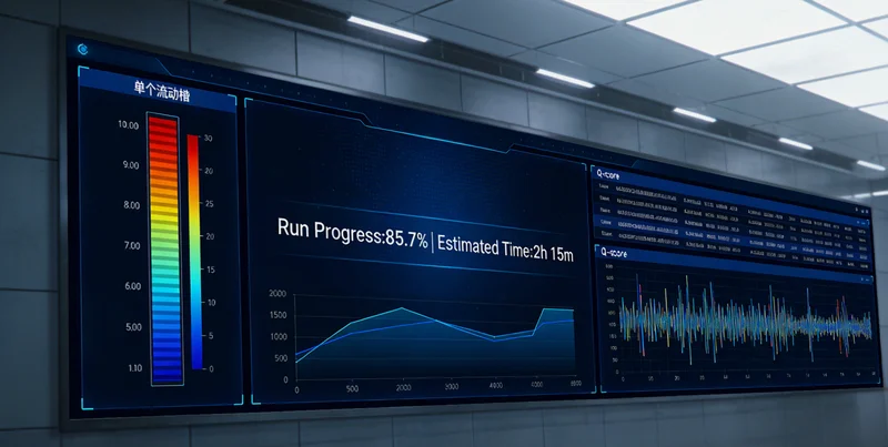 专业基因测序实验室技术人员进行