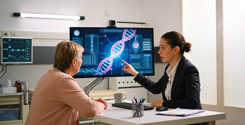 平度夫妇在进行遗传咨询