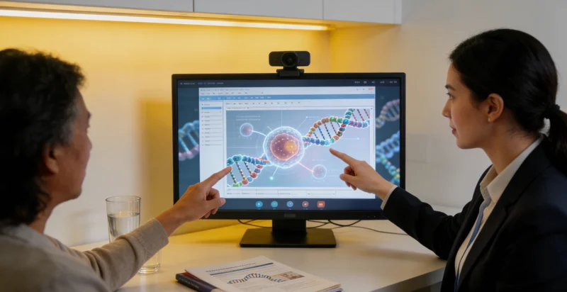 高密市民在医院进行遗传咨询