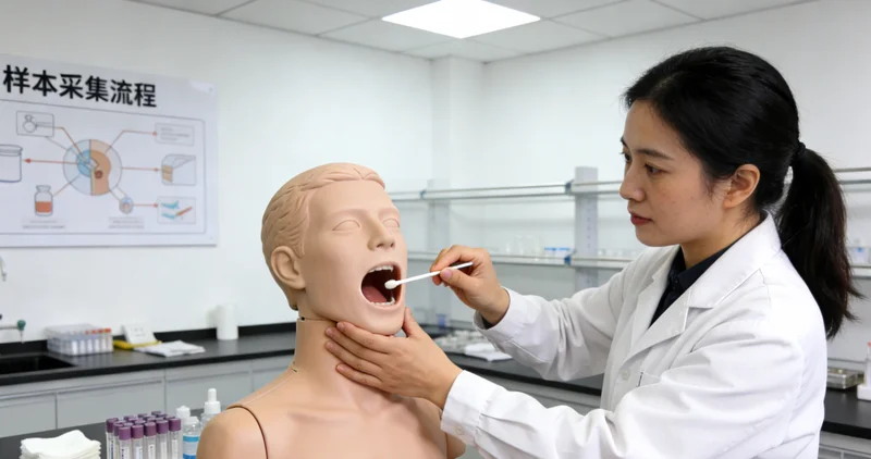 绥化基因检测采样过程示意图