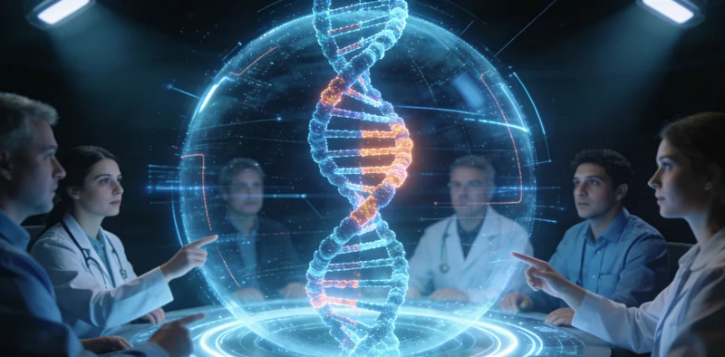 聊城患者在医院向医生咨询基因检