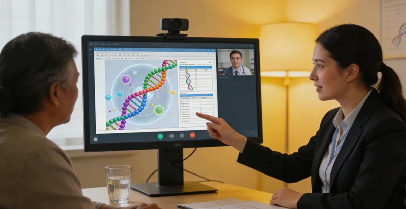 霸州家庭进行遗传咨询场景