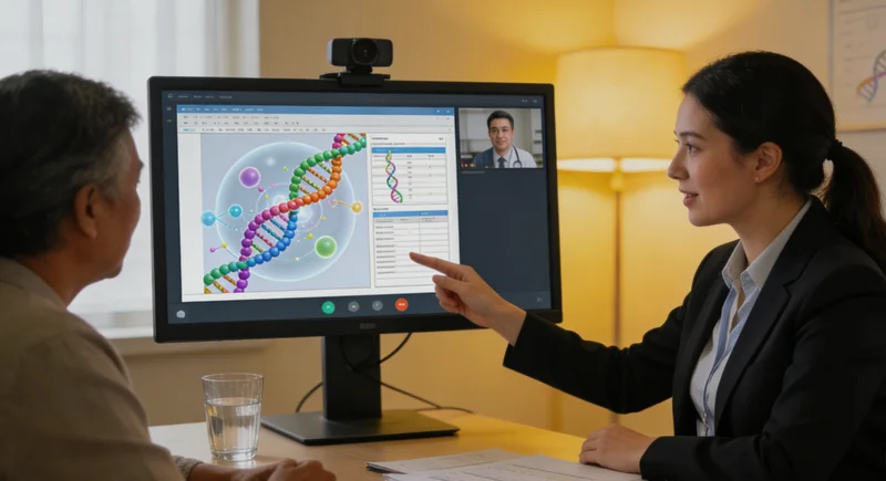 乳山患者与医生共同查看并讨论基