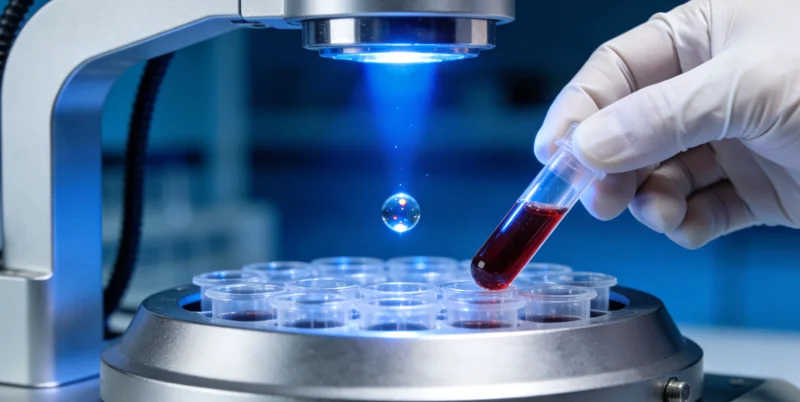 象征基因检测科技的DNA双螺旋