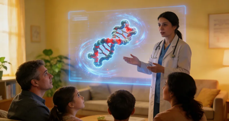 乌审旗患者进行遗传咨询场景